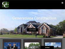 Tablet Screenshot of generationsconstruction.com